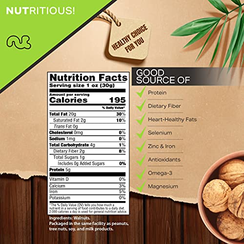 Raw Walnuts In Shell - Whole, Superior To Organic, 16Oz - 1 Pou