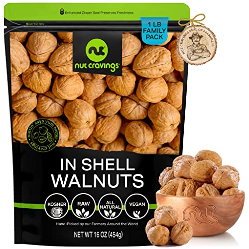 Raw Walnuts In Shell - Whole, Superior To Organic, 16Oz - 1 Pou