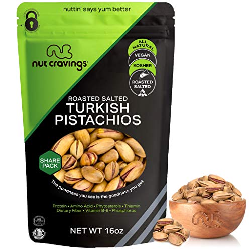 Roasted &Amp; Lightly Salted Turkish Pistachios Antep 16Oz - 1 Poun