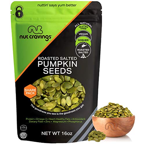 Roasted &Amp; Salted Pumpkin Seeds, Pepitas, No Shell 16Oz - 1 Poun