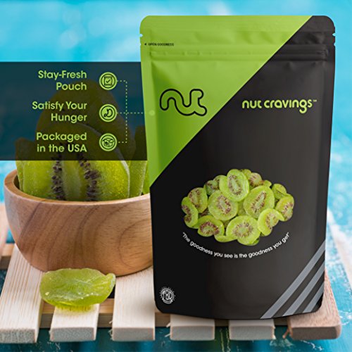Sun Dried Kiwi Slices, With Sugar Added 16Oz - 1 Pound Packed
