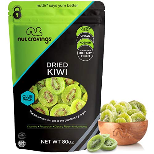 Sun Dried Kiwi Slices, With Sugar Added 80Oz - 5 Pound, Bulk P Sun Dried Kiwi Slices, With Sugar Added 80Oz - 5 Pound, Bulk P