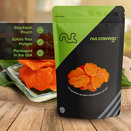 Sun Dried Mango Slices, With Sugar Added 16Oz - 1 Pound Packed