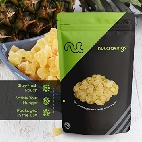 Sun Dried Pineapple Chunks, With Sugar Added 32Oz - 2 Pound Pa
