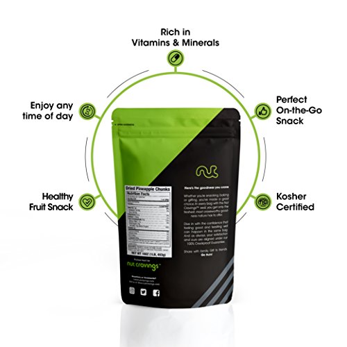 Sun Dried Pineapple Chunks, With Sugar Added 48Oz - 3 Pound Pa