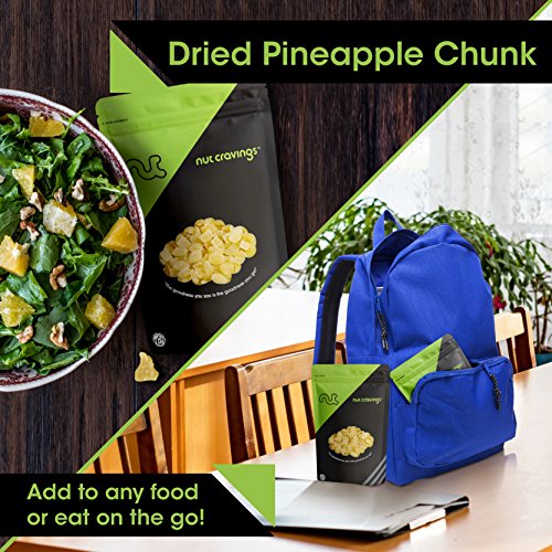 Sun Dried Pineapple Chunks, With Sugar Added 48Oz - 3 Pound Pa