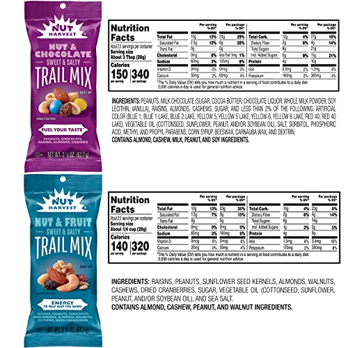 Nut Harvest Trail Mix Variety Pack, 16 Count