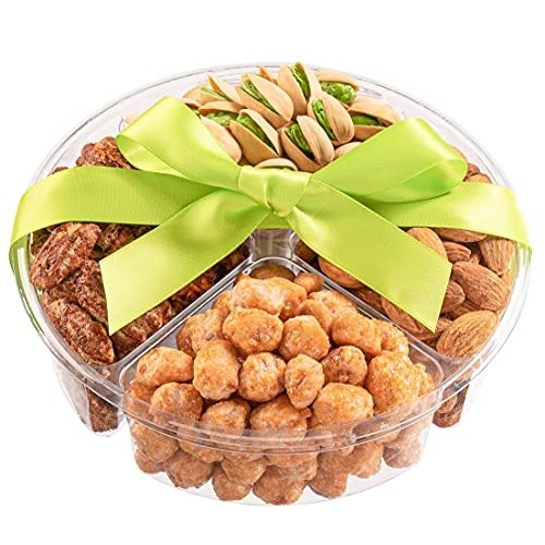 Fathers Day Nuts Gift Basket - Fresh Sweet &Amp; Salty Dry Roasted G