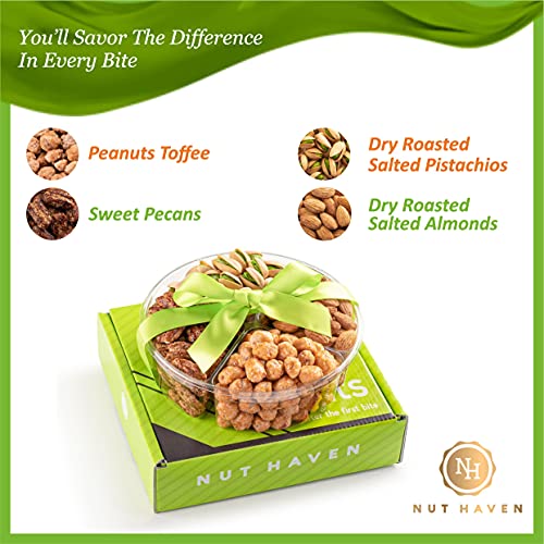 Fathers Day Nuts Gift Basket - Fresh Sweet &Amp; Salty Dry Roasted G