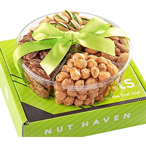 Fathers Day Nuts Gift Basket - Fresh Sweet &Amp; Salty Dry Roasted G