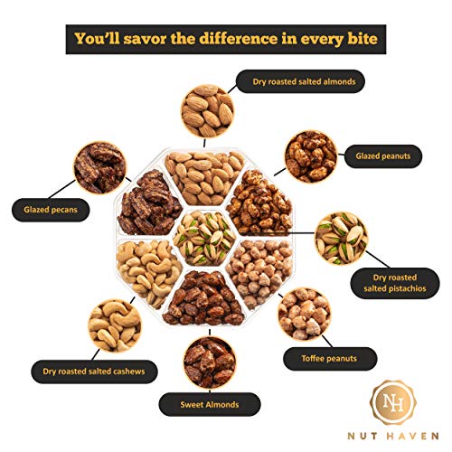 Fathers Day Nuts Gift Basket - Healthy Assortment Of Sweet &Amp; Sal