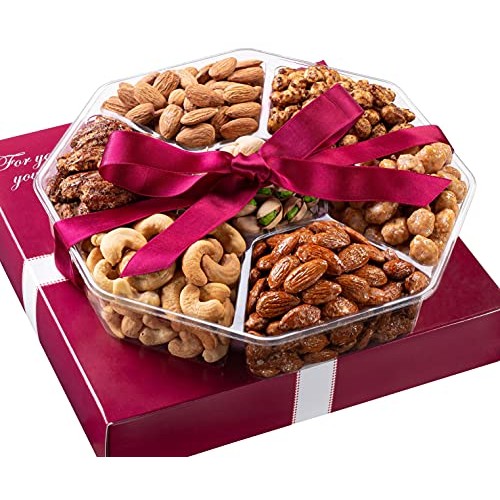 Fathers Day Nuts Gift Basket - Healthy Assortment Of Sweet &Amp; Sal