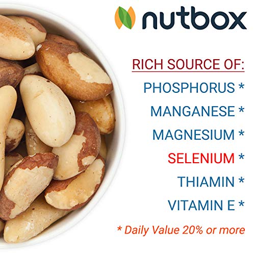 Nutbox | Raw Brazil Nuts 2 Lbs, Rich In Selenium And Protein, Na