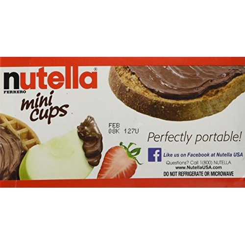 Nutella Hazelnut Spread Mini Cups - 10 Ct