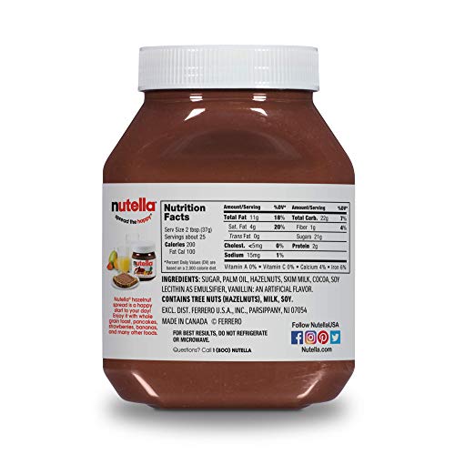 Nutella Hazelnut Spread, 26.5 Ounce Jar 6 Count Nutella Hazelnut Spread, 26.5 Ounce Jar 6 Count