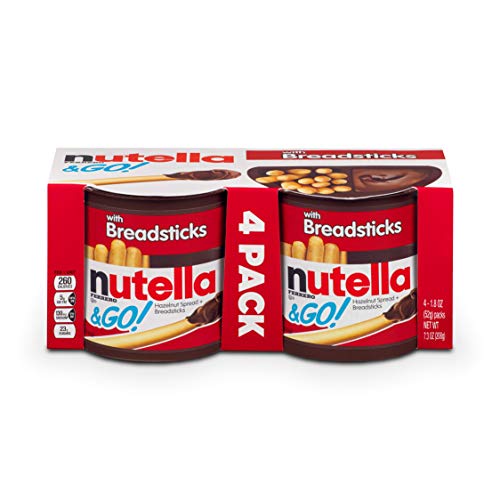 Nutella And Go Snack Packs, Chocolate Hazelnut Spread With Bread