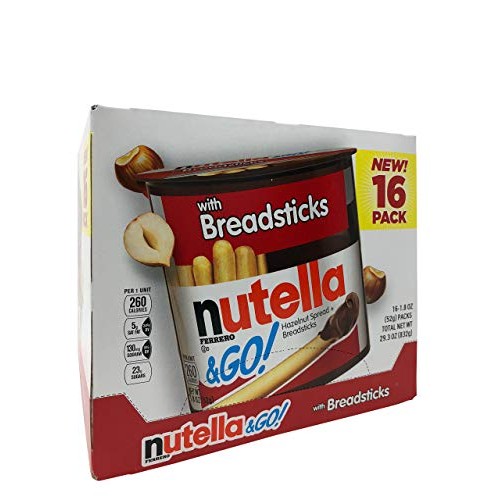 Nutella &Amp; Go Hazelnut Spread With Breadsticks 28.80 Oz --16 Pack