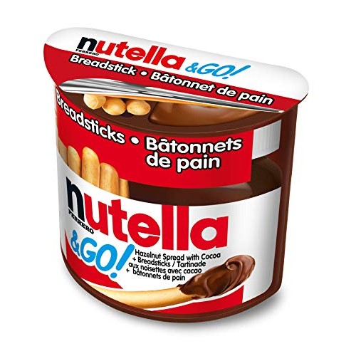 Nutella And Go Snack Packs, Chocolate Hazelnut Spread With Bread