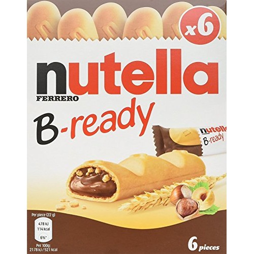 Nutella B-Ready 6 Bar Multipack 132 G Pack Of 2