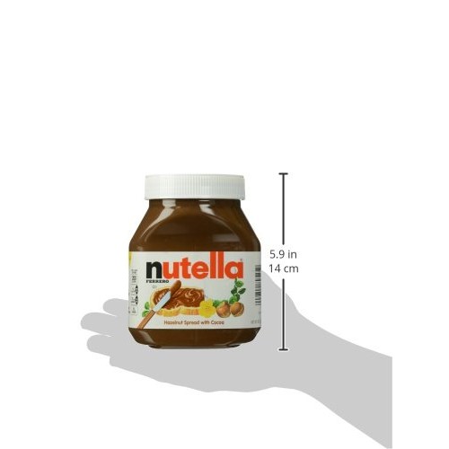 Nutella Chocolate Hazelnut Spread, Perfect Topping for Pancakes,...