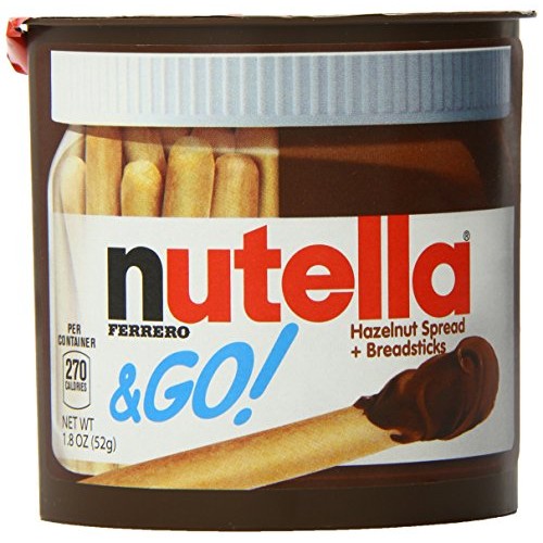 Nutella Ferrero Go Hazelnut Spread And Breadsticks, 12 Packs- 22