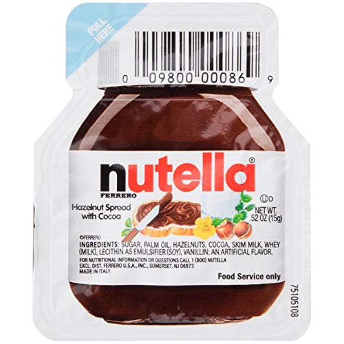 Nutella Hazelnut Spread - 0.52 Oz Pack 40 Count
