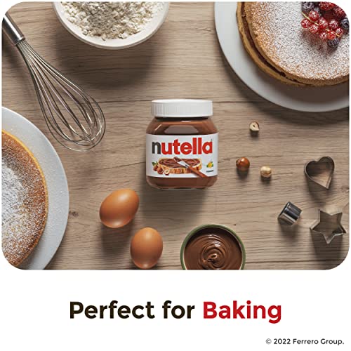 Nutella Hazelnut Spread with Cocoa for Breakfast, Great for East...