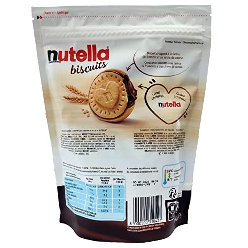 Nutella Sandwich Biscuits 304g Resealable Pouch 3 packs