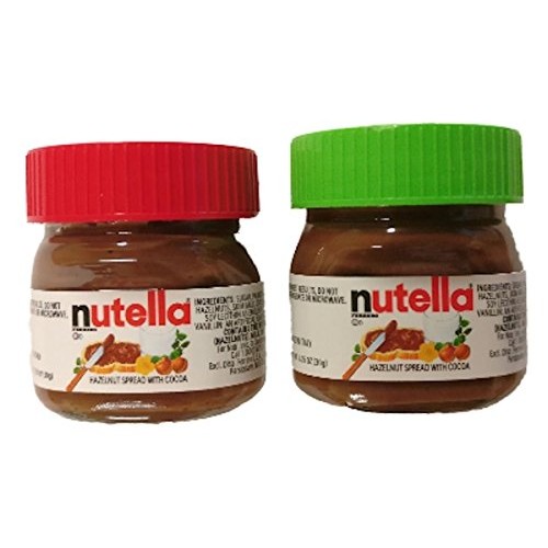 Nutella Spread Mini Jar Christmas Ornaments 1.05 Oz Set Of 2