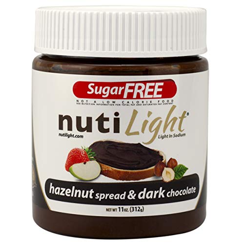Nutilight Sugar Free Hazelnut Spread And Dark Chocolate 11 Ounce