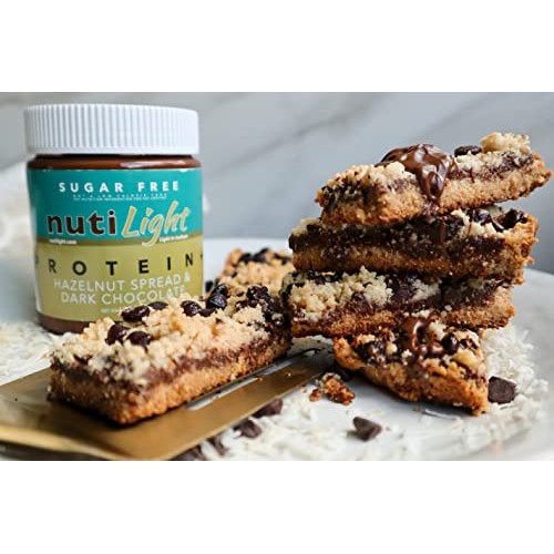 Nutilight Sugar Free Protein Hazelnut Spread and Dark Chocolate,...