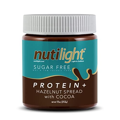 Nutilight Sugar Free Protein Hazelnut Spread and Dark Chocolate,...