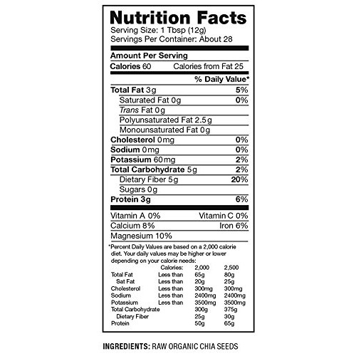 Nutiva Organic Chia Seed, Ground, 12 Ounce