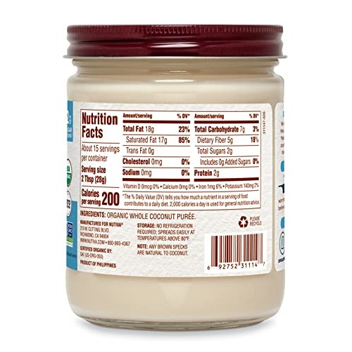 Nutiva Organic Coconut Manna, 15 oz