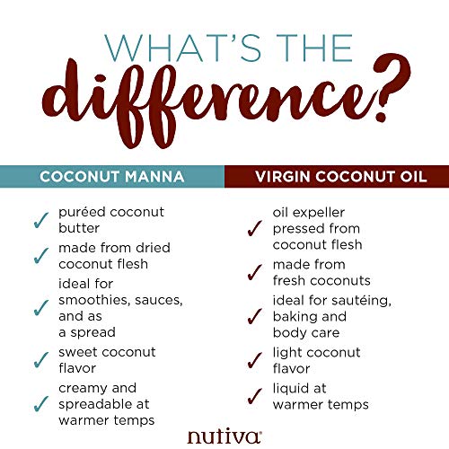 Nutiva Organic Coconut Manna Puréed Coconut Butter, 15 Ounce Pa