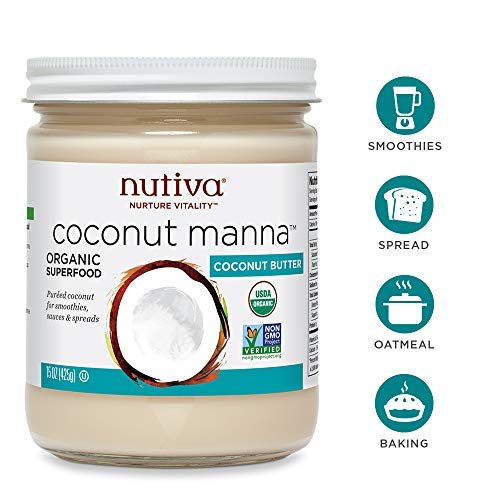Nutiva Organic Coconut Manna Puréed Coconut Butter, 15 Ounce Pa