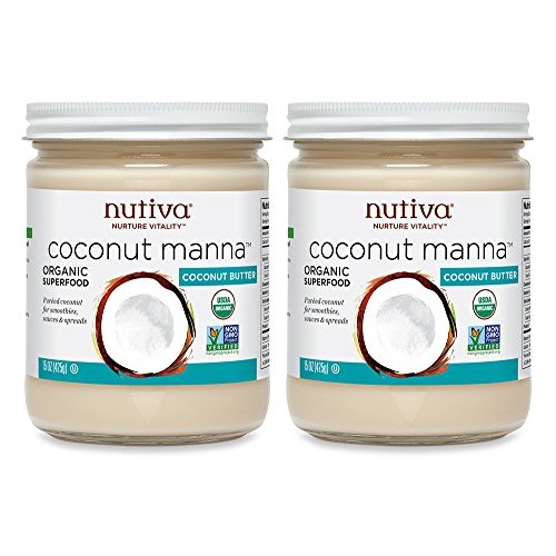 Nutiva Organic Coconut Manna Puréed Coconut Butter, 15 Ounce Pa