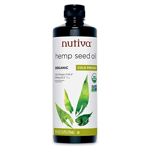 Nutiva Organic Cold-Pressed Unrefined Hemp Oil, 24 Ounce Nutiva Organic Cold-Pressed Unrefined Hemp Oil, 24 Ounce