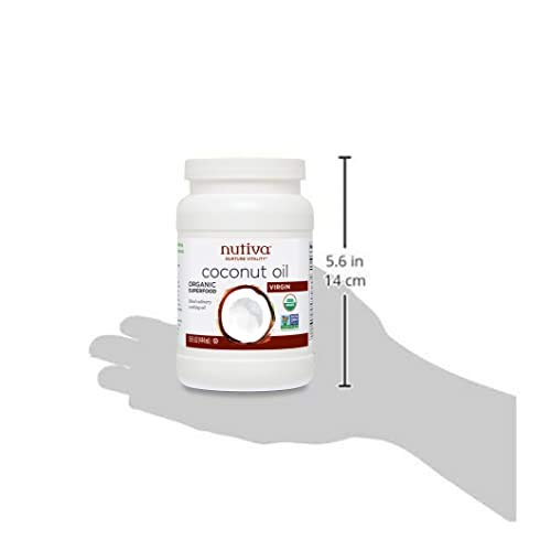 Nutiva Organic, Cold-Pressed, Unrefined, Virgin Coconut Oil From