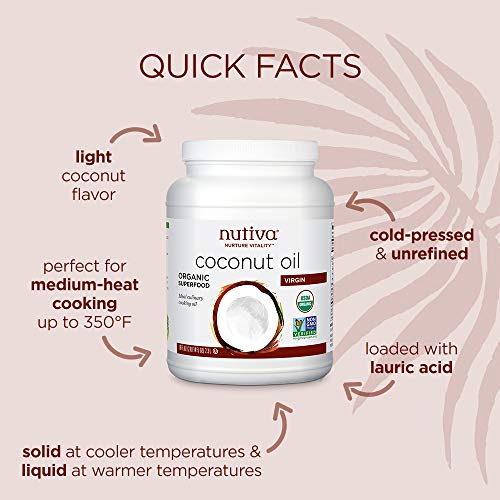 Nutiva Organic Cold-Pressed Virgin Coconut Oil, 78 Ounce