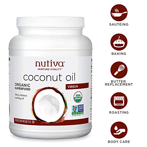 Nutiva Organic Cold-Pressed Virgin Coconut Oil, 78 Ounce