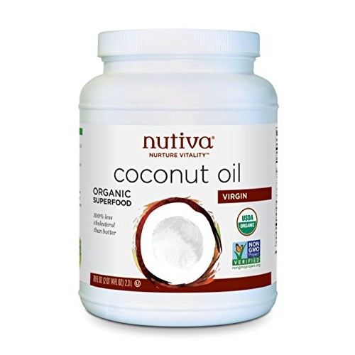 Nutiva Organic Cold-Pressed Virgin Coconut Oil, 78 Ounce