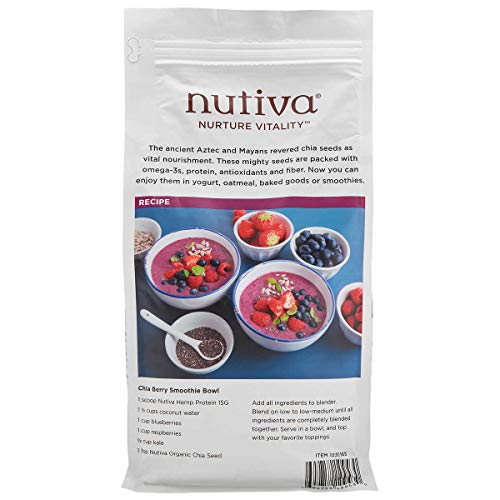 Nutiva Organic, Non-Gmo, Premium Black Chia Seeds, 48-Ounce