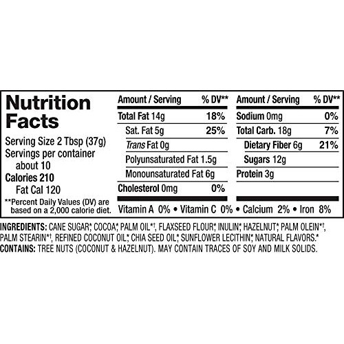 Nutiva Organic, Non-Gmo, Vegan Hazelnut Spread , Classic Chocol