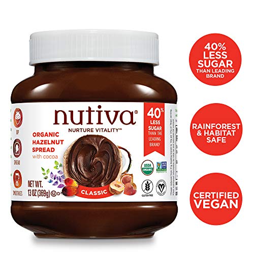 Nutiva Organic, Non-Gmo, Vegan Hazelnut Spread , Classic Chocol