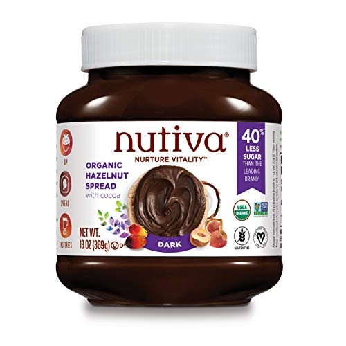 Nutiva Organic, Non-Gmo, Vegan Hazelnut Spread , Dark Chocolate