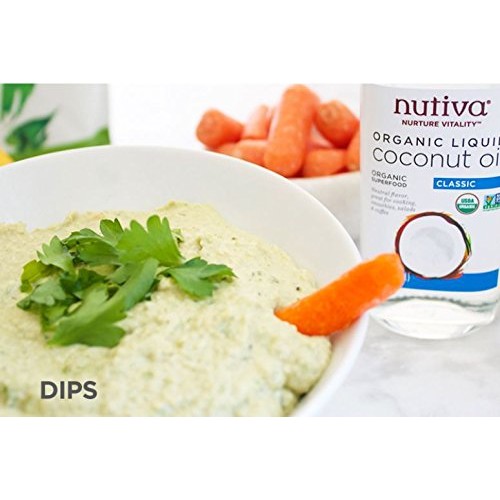 Nutiva Organic, Unrefined, Liquid Coconut Oil, 16 Ounces.