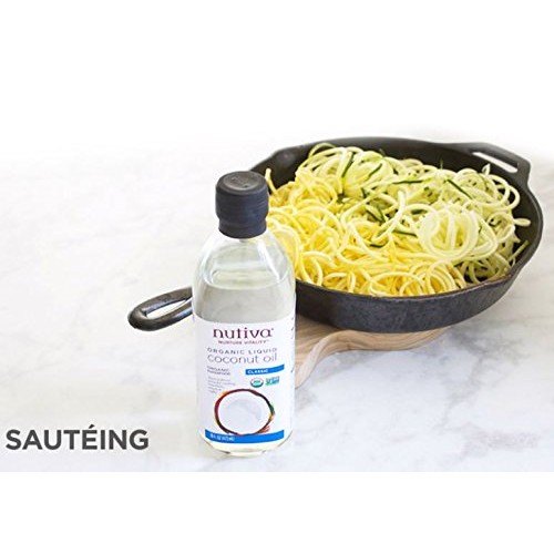 Nutiva Organic, Unrefined, Liquid Coconut Oil, 16 Ounces.