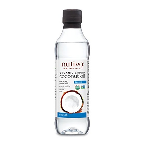 Nutiva Organic, Unrefined, Liquid Coconut Oil, 16 Ounces.