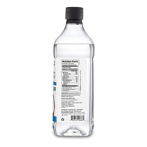 Nutiva Organic, Unrefined, Liquid Coconut Oil, 32 Ounces.